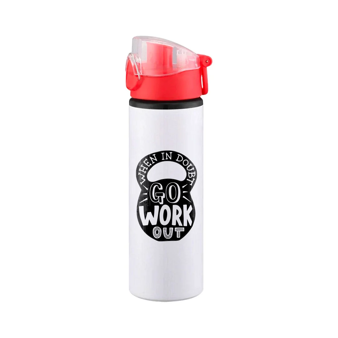 Aluminum Sports Water Bottle – 750ml/ Red/ Sublimation Printing/ Printing not Included - Image 2