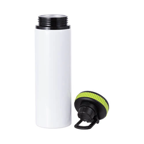 Aluminum Water Bottle with Screw Cap and Green Insert – 750ml / for Sublimation - Image 3