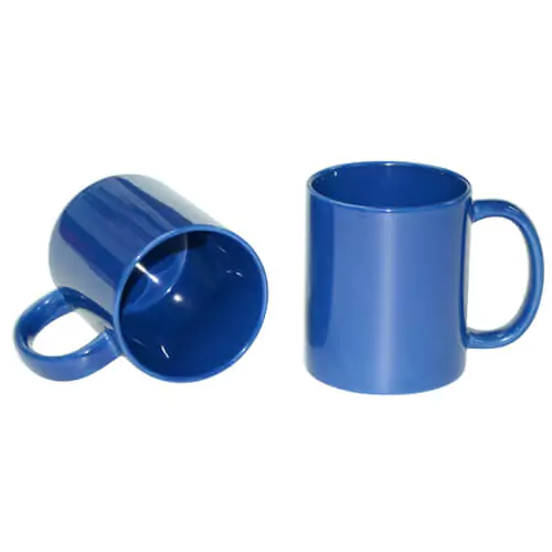 BestSub 11oz Full Color Glossy Sublimation Mug - Middle Blue - Image 3