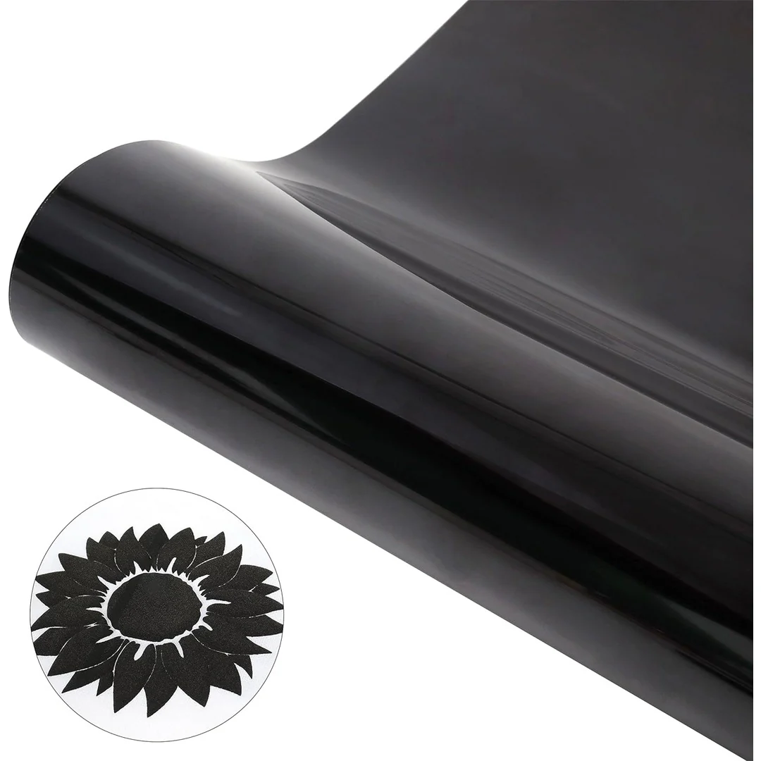 Black 3D Puff Vinyl Sticker Roll – 51cm x 1m - Image 4