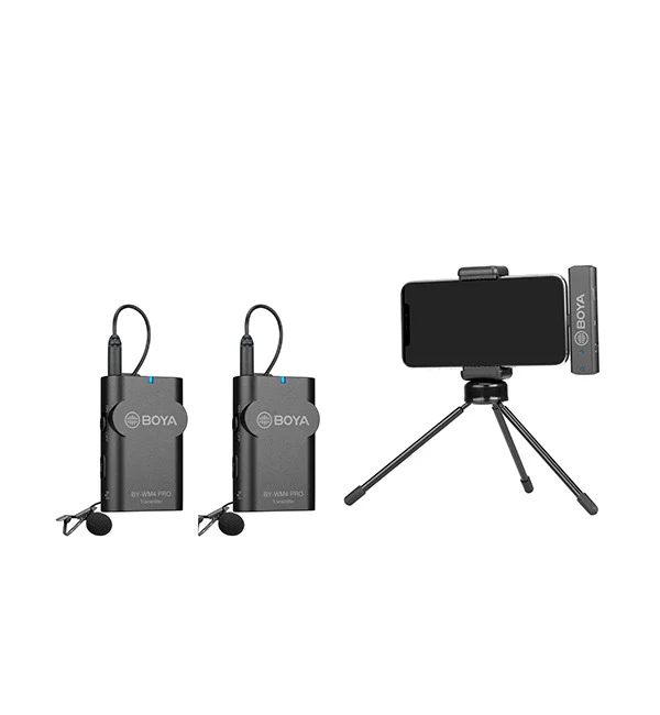 BOYA 2.4 GHz Wireless Microphone System for Audio Recording – Black - Image 3