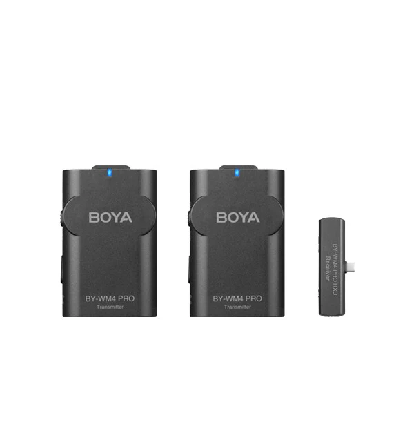 BOYA 2.4 GHz Wireless Microphone System – Professional Audio – Black - Image 2