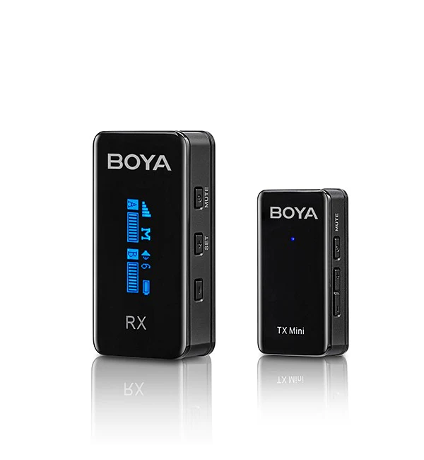 BOYA 2.4GHz Smallest Wireless Microphone (1Transmitter+1Receiver) – Black - Image 2
