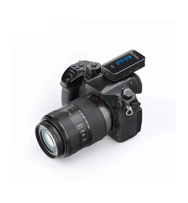 BOYA 2.4GHz smallest Wireless Microphone (2Transmitters+1Receiver) – Black - Image 3