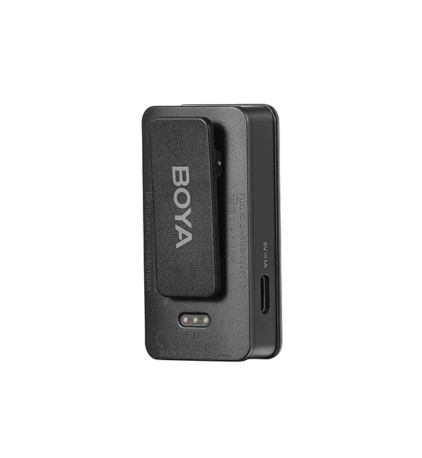 BOYA 2.4GHz Wireless Microphone Kit for Mobile Devices (1 Transmitter + 1 Receiver with Type-C Jack) – Black - Image 4