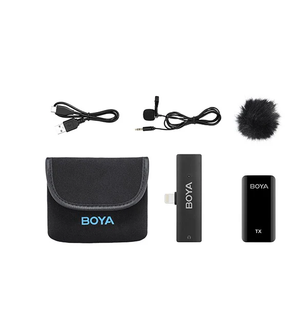 BOYA 2.4GHz Wireless Microphone Kit for Mobile Devices (Smartphone, PC, Tablet) – Black - Image 6
