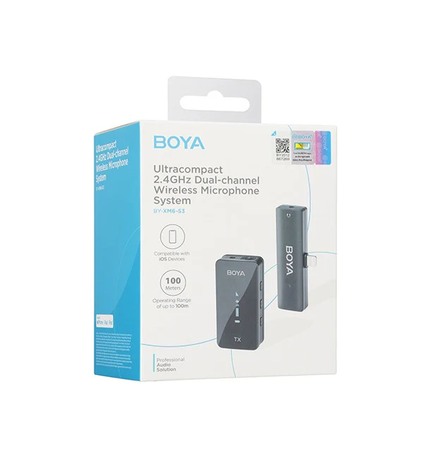 BOYA 2.4GHz Wireless Microphone Kit for Mobile Devices (Smartphone, PC, Tablet) – Black - Image 7