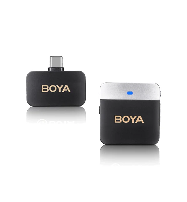 BOYA 2.4Ghz Wireless Microphone with Ear-Return Monitoring function – Black
