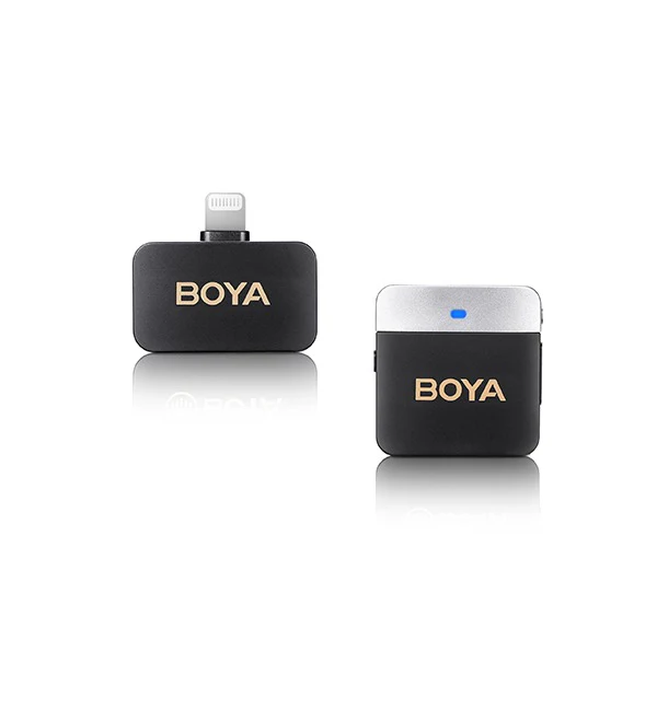 BOYA 2.4Ghz Wireless Microphone with Ear-Return Monitoring function – Black