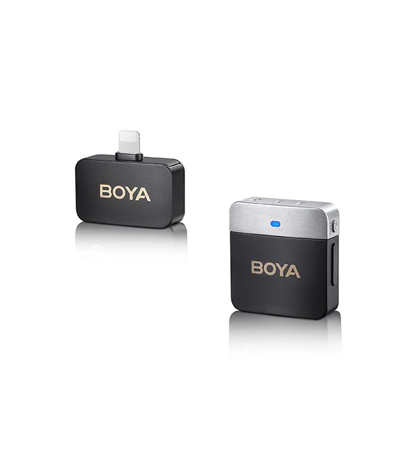 BOYA 2.4Ghz Wireless Microphone with Ear-Return Monitoring function – Black - Image 2