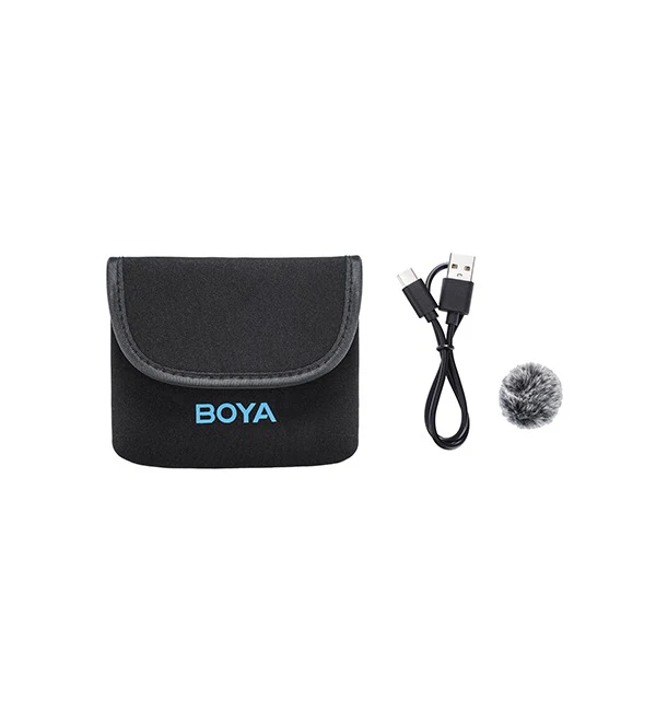 BOYA 2.4Ghz Wireless Microphone with Ear-Return Monitoring function – Black - Image 3