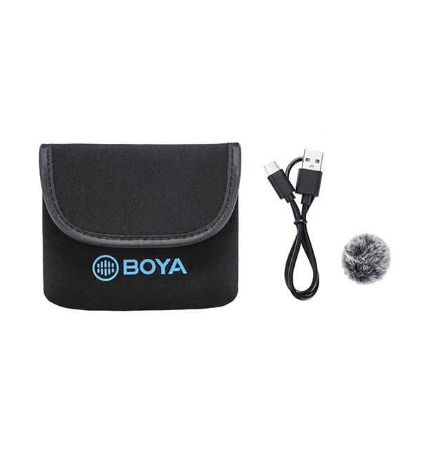 BOYA 2.4Ghz Wireless Microphone with Ear-Return Monitoring function – Black - Image 3
