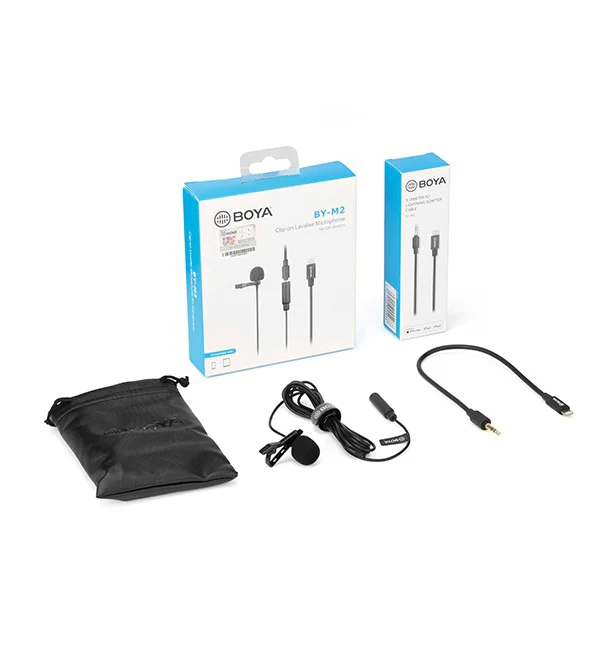 BOYA Clip-On Digital Lavalier Microphone for iOS/Mac/Windows – Black - Image 4