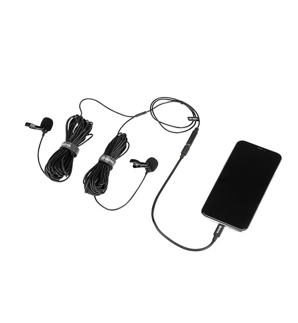 BOYA Digital Dual Lavalier Microphones for iOS Devices – Black - Image 4