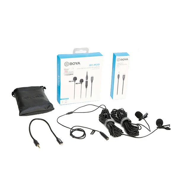 BOYA Digital Dual Lavalier Microphones for iOS Devices – Black - Image 5