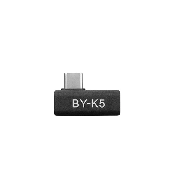 BOYA Female Type-C to Male Type-C Adapter (90 Degree) – Black