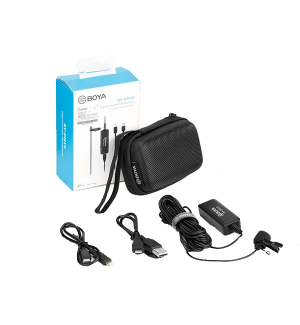 BOYA Lavalier Microphone for iOS and PC – Black - Image 5