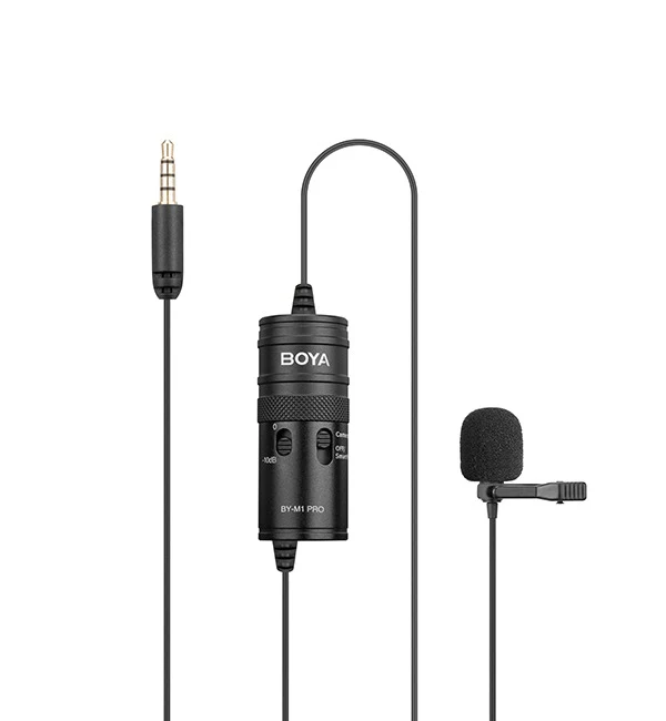 BOYA Lavalier Microphone (With Sound Attenuation) – Black