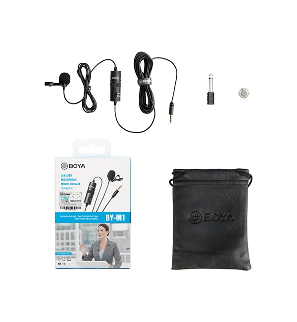 BOYA Lavalier Microphone with XLR Connector – Black - Image 7