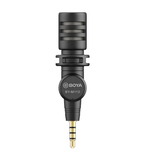BOYA Miniature Condenser Smartphone Microphone (3.5mm Jack ) – Black