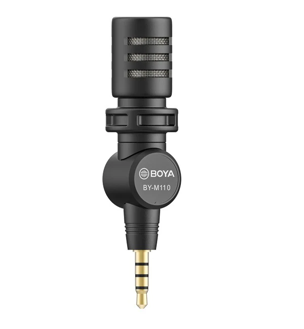 BOYA Miniature Condenser Smartphone Microphone (3.5mm Jack ) – Black - Image 3