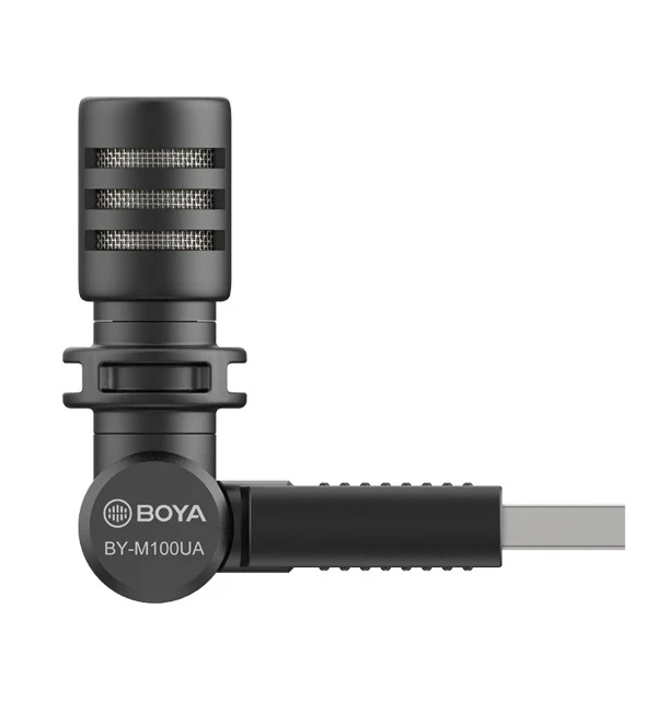 BOYA Miniature Condenser Smartphone Microphone (USB Jack) – Black - Image 4