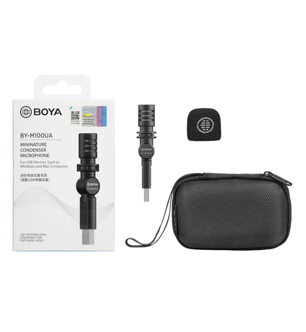 BOYA Miniature Condenser Smartphone Microphone (USB Jack) – Black - Image 6