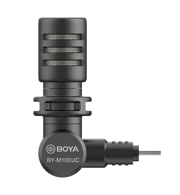 BOYA Miniature Condenser Smartphone Microphone with Type-C Connector – Black - Image 4
