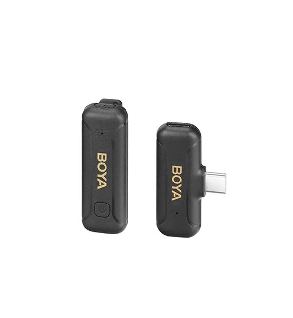 BOYA Smallest 2.4Ghz Wireless Microphone for Type-C device( 1TX+1RX ) -Black - Image 2