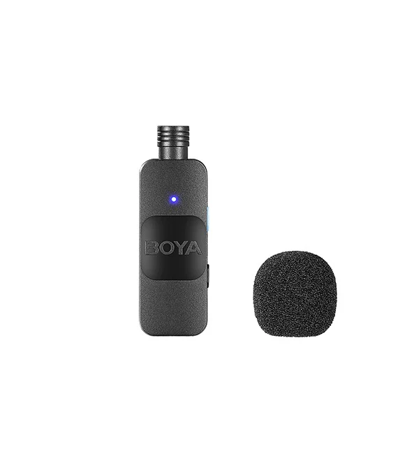 BOYA Smallest 2.4Ghz Wireless Microphone with Lightning connector for iOS device( 1TX+1RX) – Black - Image 5