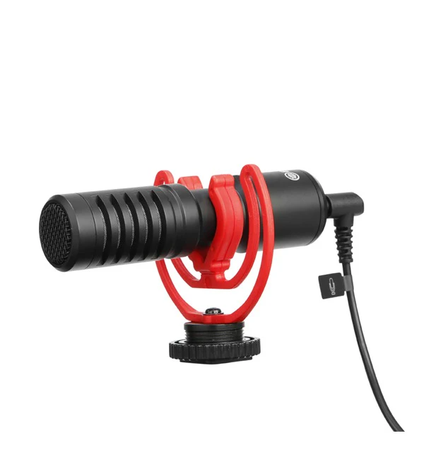 BOYA Super-Cardioid Condenser Microphone Pro / Monitoring Supported – Black