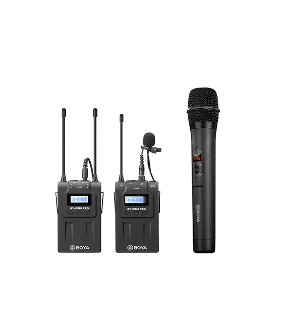 BOYA UHF Dual-Channel Wireless Microphone System – Black - Image 2