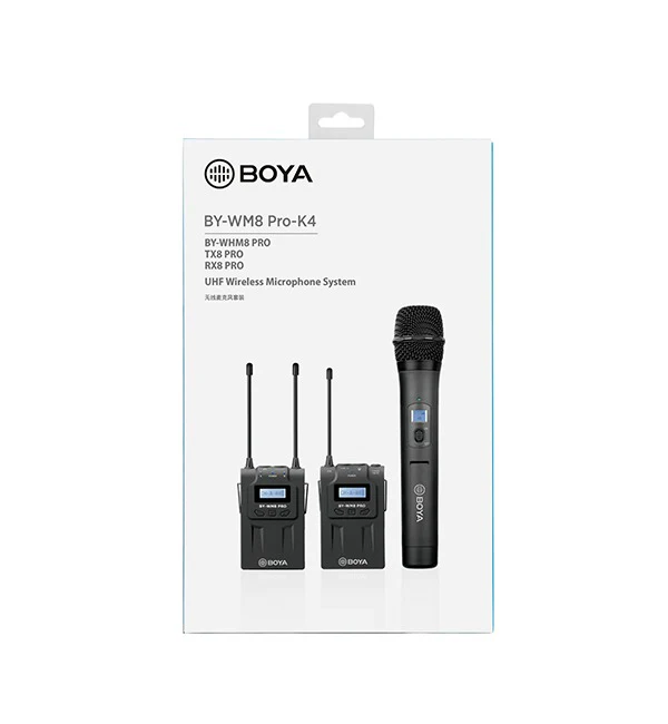 BOYA UHF Dual-Channel Wireless Microphone System – Black - Image 5