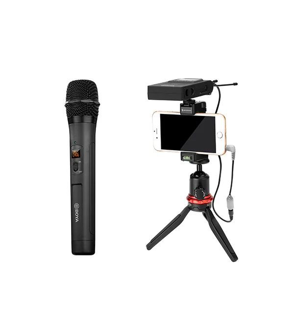 BOYA UHF Wireless Microphone System (1 Receiver, 1 Handheld Microphone) – Black - Image 5