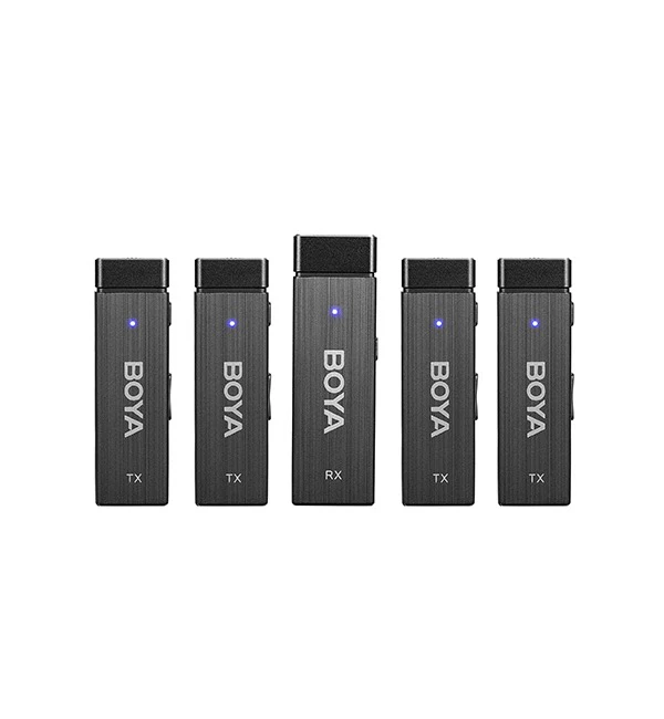 BOYA Ultracompact 2.4GHz Four-channel Wireless Microphone System – Black