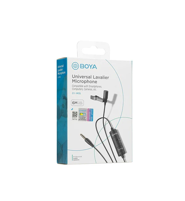 BOYA Universal Lavalier Microphone – Black - Image 5