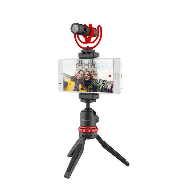 BOYA vlogger kit（BY-T1/BY-C12/BY-MM1) – Black - Image 3