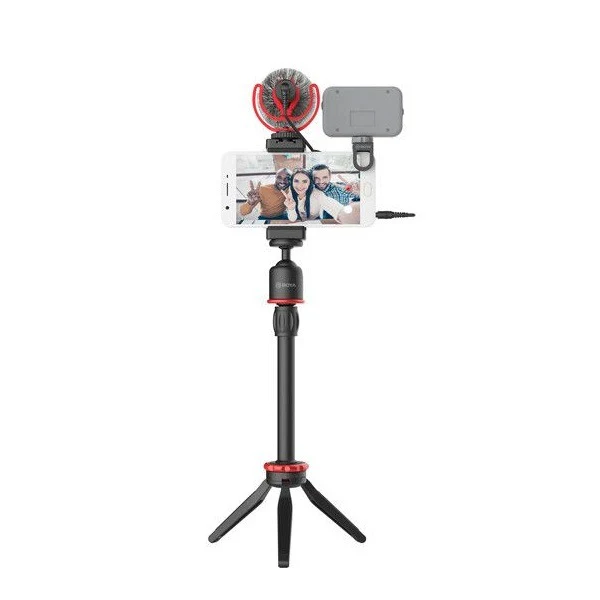 BOYA vlogger kit（BY-T1/BY-C12/BY-MM1) – Black - Image 4