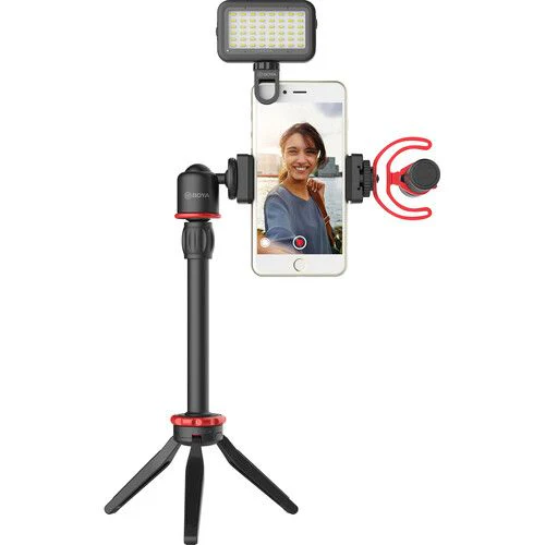 BOYA Vlogger Kit Plus (BY-T1/BY-C12/BY-MM1+) – Black - Image 3