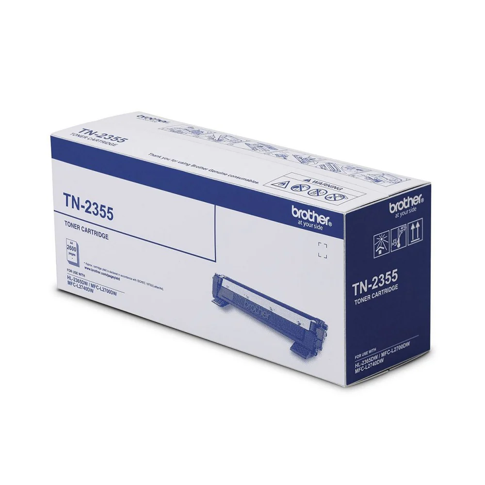 Brother TN-2355 Black Toner Cartridge – 2600 Pages / Black Color / Toner Cartridge