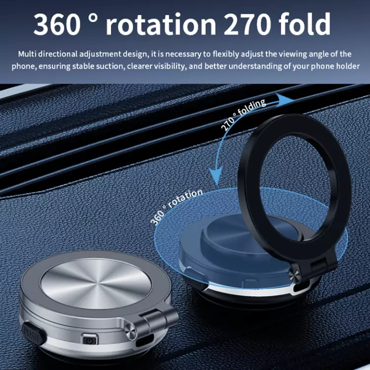C1 Foldable Magnetic Car Phone Holder with Vacuum Adsorption - Image 5