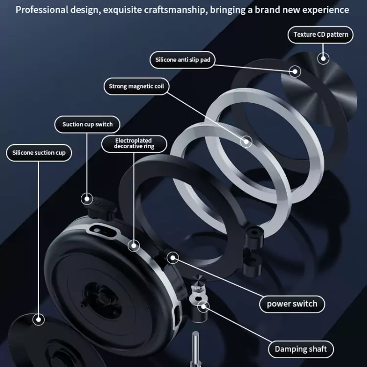 C1 Foldable Magnetic Car Phone Holder with Vacuum Adsorption - Image 7