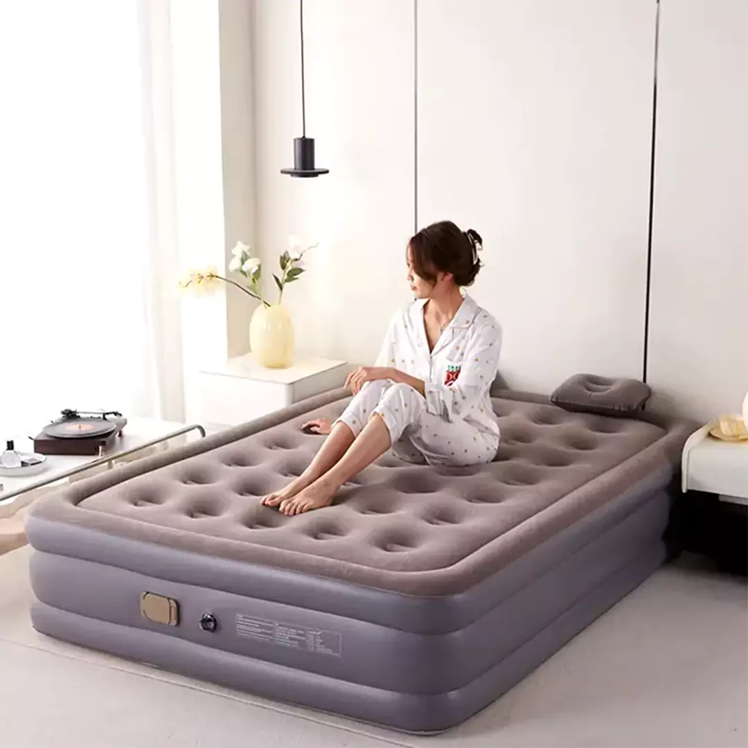 Camping Foldable Double Inflatable Mattress - 200cm x 150cm - Image 3