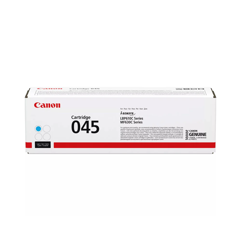 Canon 045 Cyan Toner Cartridge – 1.3K Pages / Cyan Color / Toner Cartridge