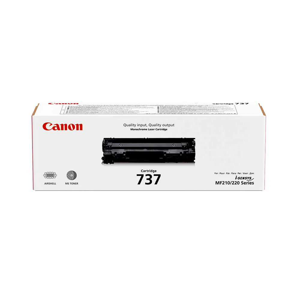 Canon 737 Black Toner Cartridge – 2.4K Pages / Black Color / Toner Cartridge