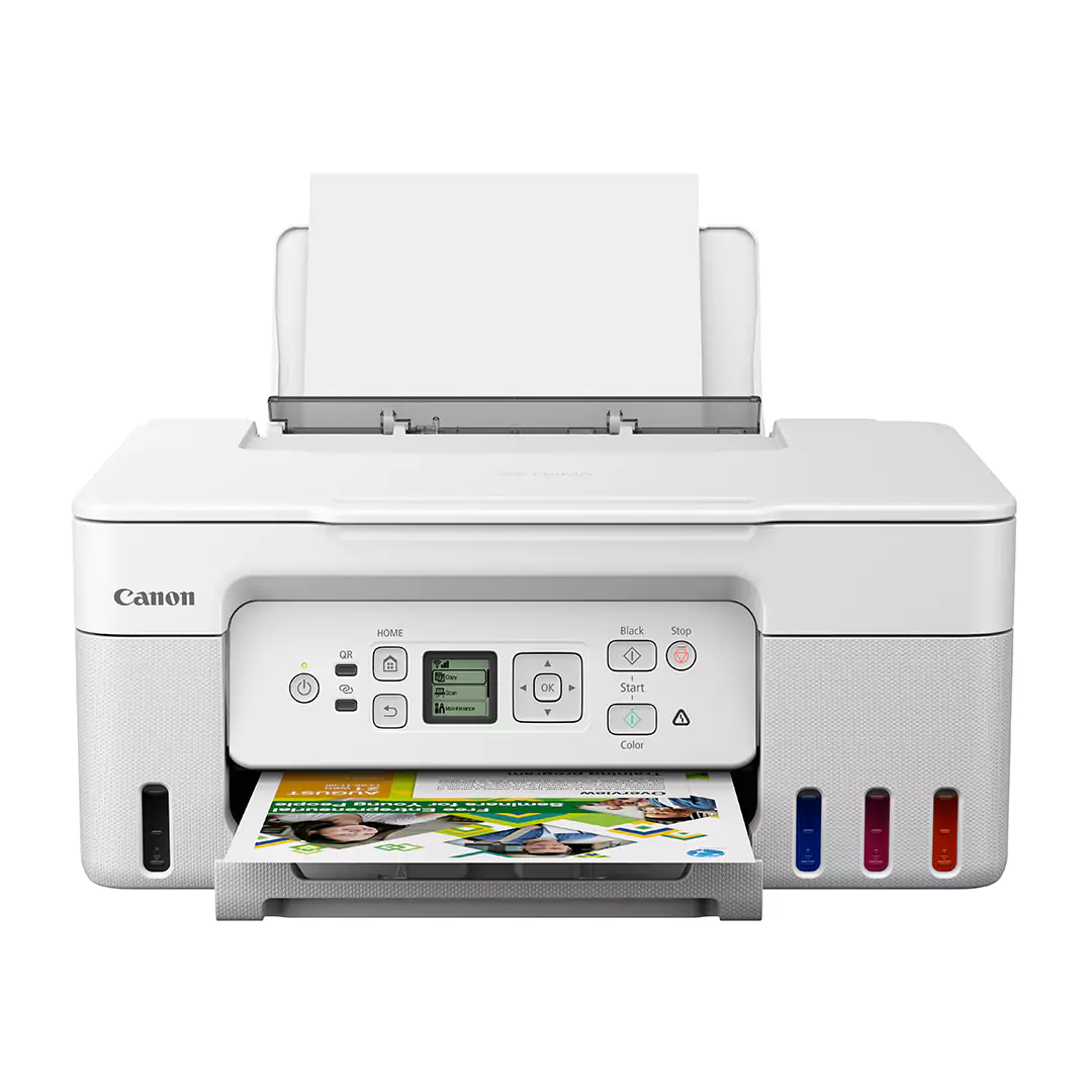 Canon PIXMA G3470 Wireless All-in-One MegaTank Printer - 11ppm / 4800dpi / A4 / Color / White + Bundle with A4 Paper - Image 3
