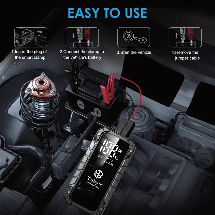 Car Battery Jump Starter and 10,000mAh Power Bank - X9 - Image 6