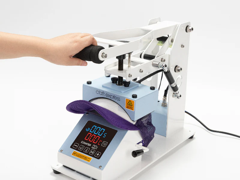 Craft Express Cap Heat Press (Light Blue, 110V) - Image 3