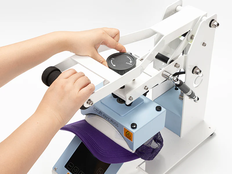 Craft Express Cap Heat Press (Light Blue, 110V) - Image 4