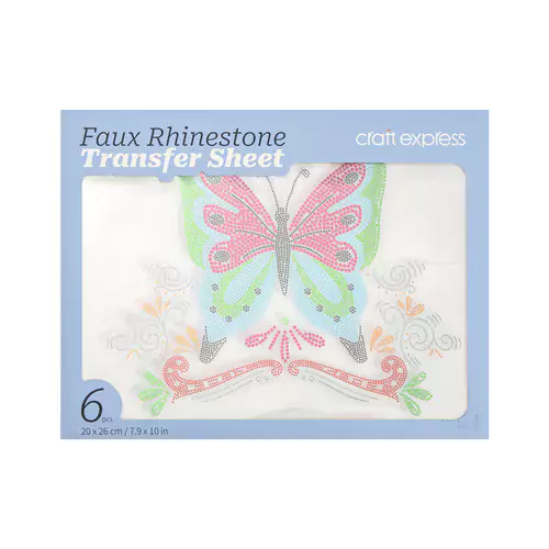 Craft Express Faux Rhinestone Transfer Sheet Mixed Package - 6pcs - Image 2